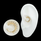 14Kt Yellow Gold 11-Spike Edge Hinged Segment Clicker