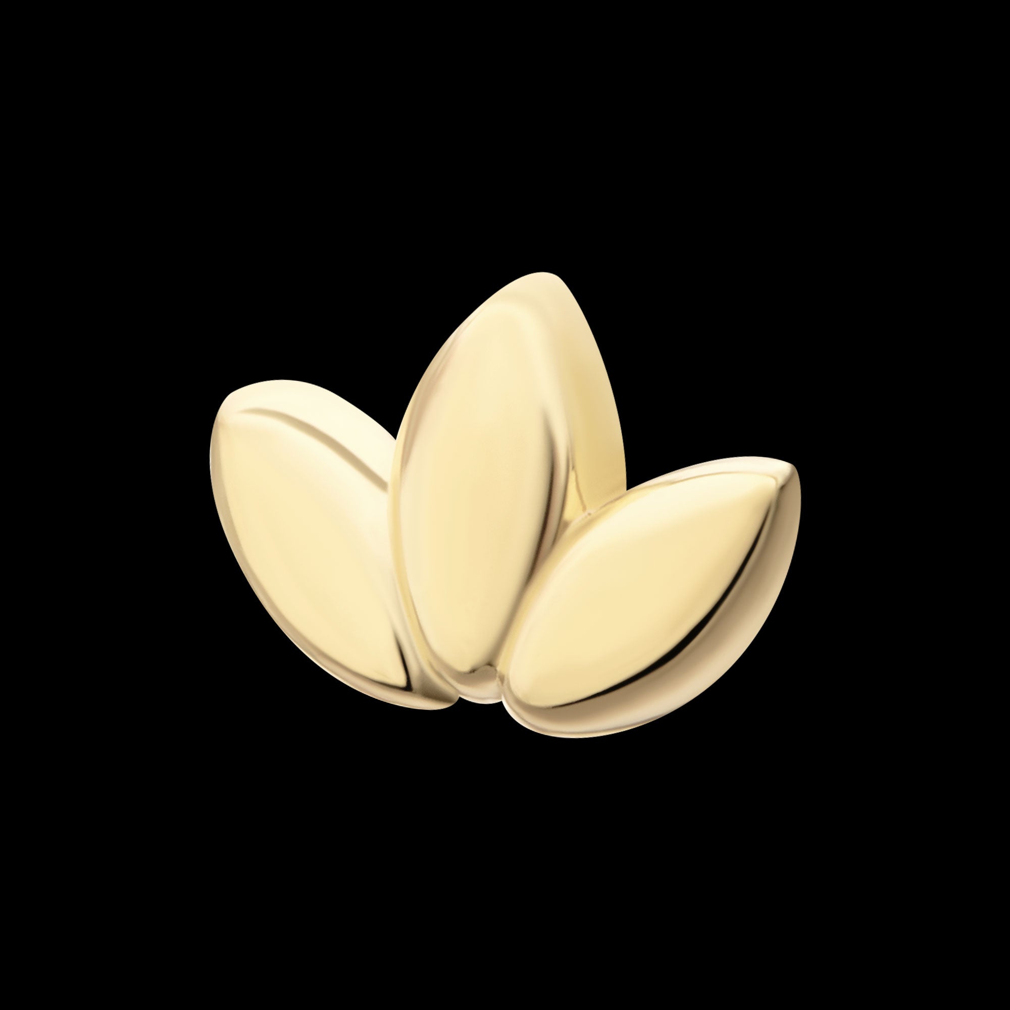 Lotus Flower Flatback Stud Earring / Nosering - 14Kt Gold