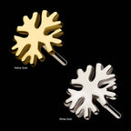 Snowflake Flatback Stud Earring / Nosering - 14Kt Gold