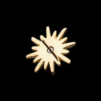 Star Clear CZ Flatback Stud Earring / Nosering - Clear CZ in 14Kt Yellow Gold