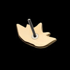 Lotus Flatback Stud Earring / Nosering - 14Kt Yellow Gold