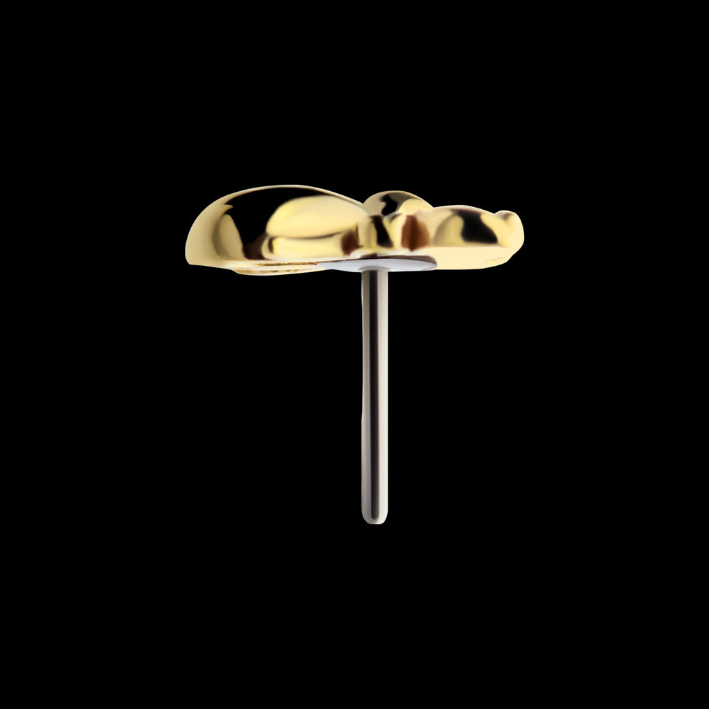 Bee Flatback Stud Earring / Nosering - 14Kt Gold