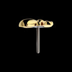 Bee Flatback Stud Earring / Nosering - 14Kt Gold