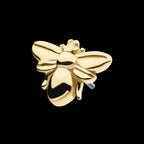 Bee Flatback Stud Earring / Nosering - 14Kt Gold