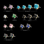 Prong Set Round CZ Flatback Stud Earring / Nosering - CZ in 14Kt Yellow Gold