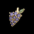 Grape Cluster Flatback Stud Earring / Nosering - 14Kt Yellow Gold