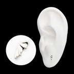 Bat Wing (Left Ear) Flatback Stud Earring / Nosering - 14Kt Gold