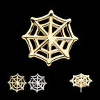 Spiderweb Flatback Stud Earring / Nosering - 14Kt Gold