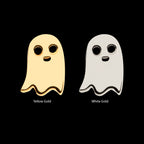 Ghost Flatback Stud Earring / Nosering - 14Kt Gold