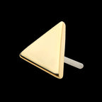 Triangle Flatback Stud Earring / Nosering - 14Kt Gold