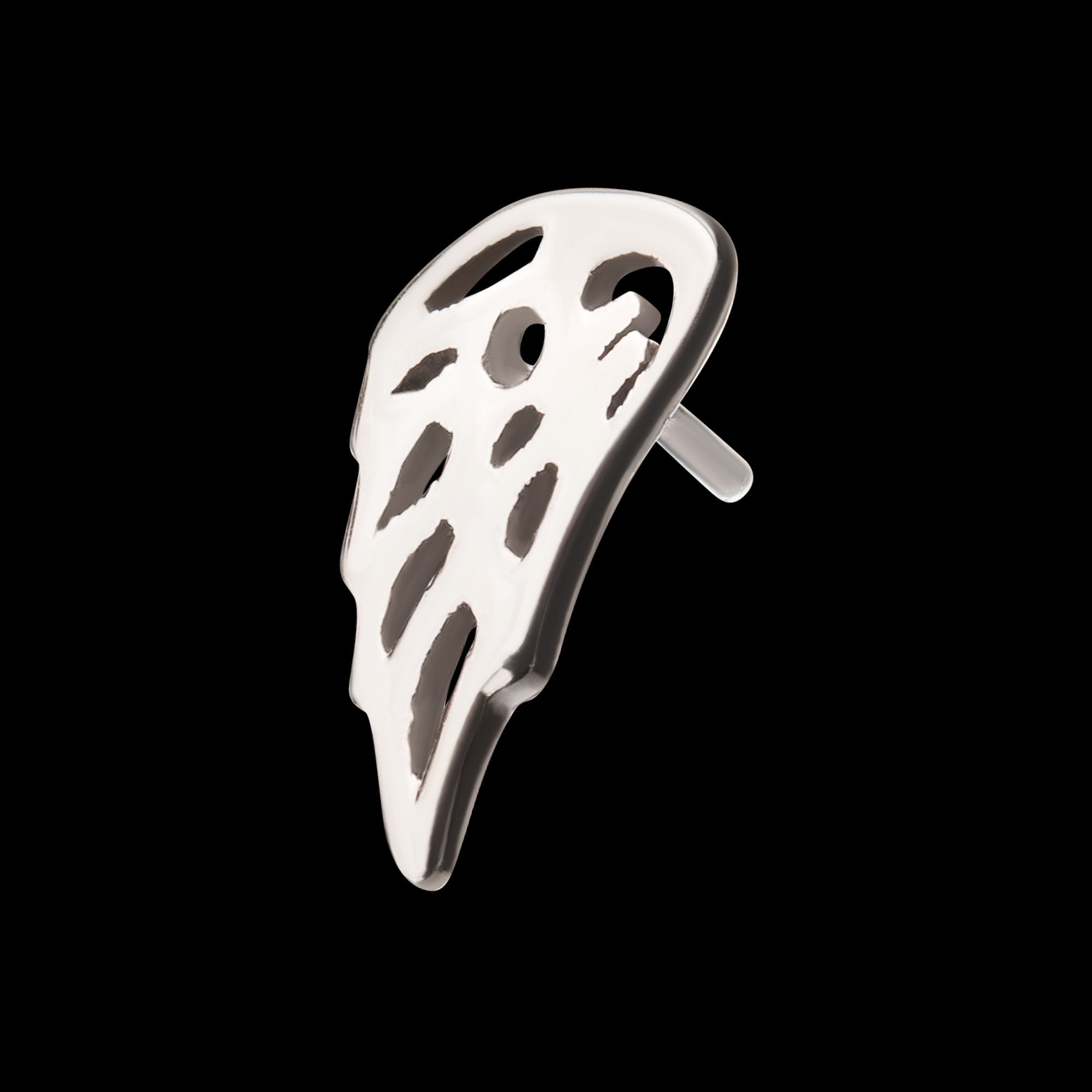 Angel Wing (Right Ear) Flatback Stud Earring / Nosering - 14Kt Gold