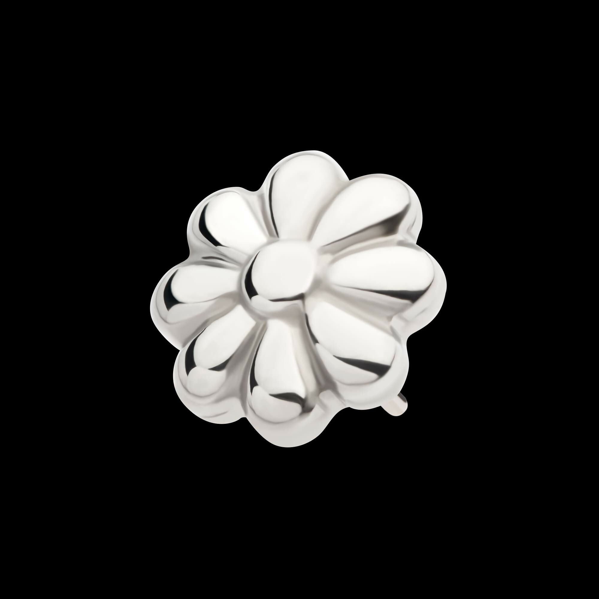 Titanium Threadless 8 Petal Flower Shape Top