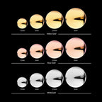 14Kt Gold Threadless Ball Top