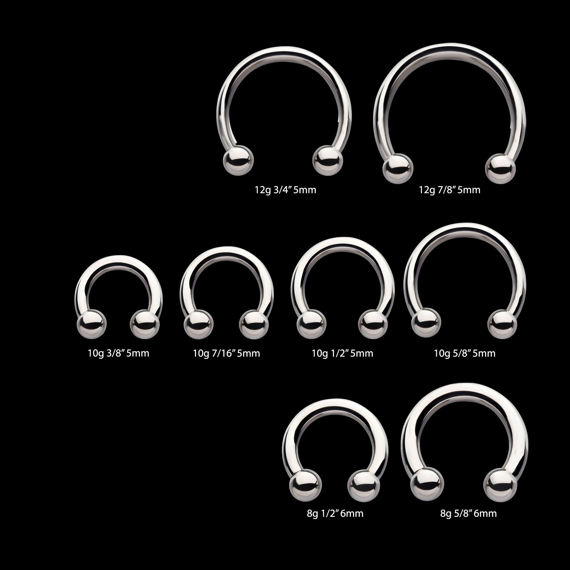 Titanium Internally Threaded Basic Circular Barbells