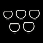 D-Ring Clicker Hoop Earring / Nosering – Titanium