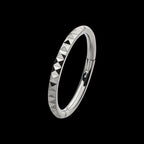 Pyramid Design Side Facing Hinged Segment Clicker Hoop Earring / Nosering – Titanium