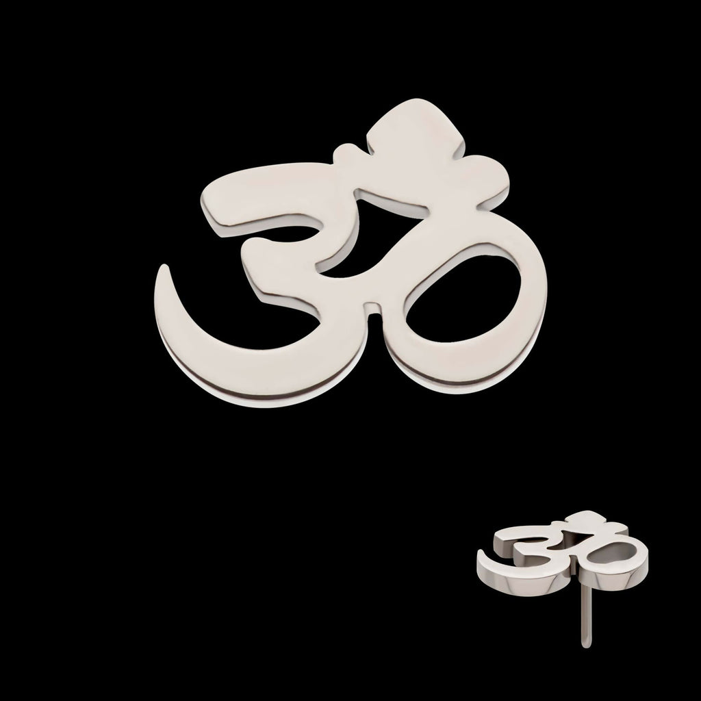 Titanium Threadless OM Symbol Top