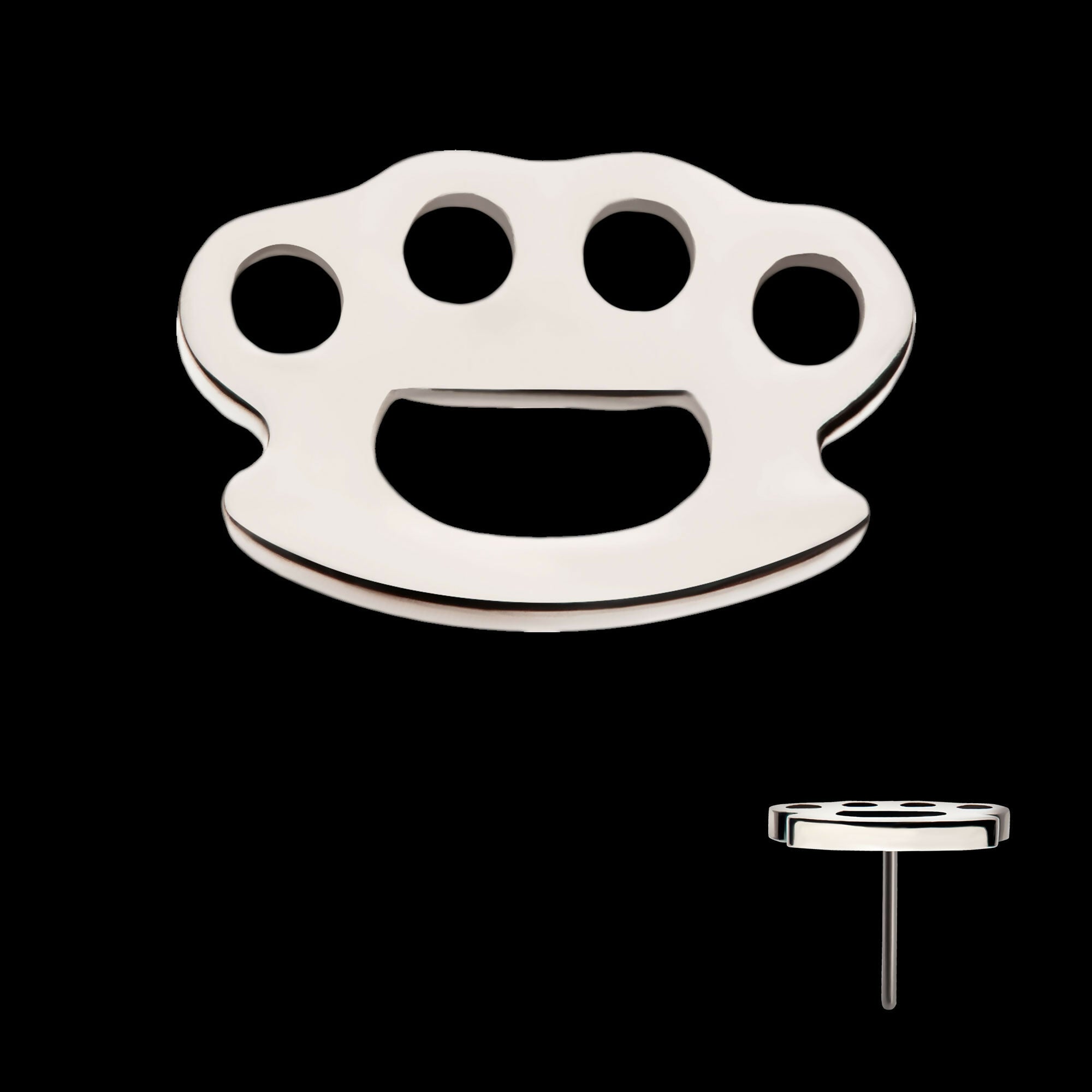 Titanium Threadless Brass Knuckle Top