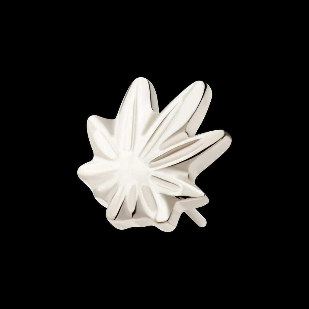 Titanium Threadless Pot Leaf Top