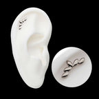 Titanium Threadless 5-Cluster Fan Shape Top