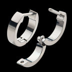 Design 3mm Thick Hinged Segment Clicker Hoop Earring / Nosering – Titanium