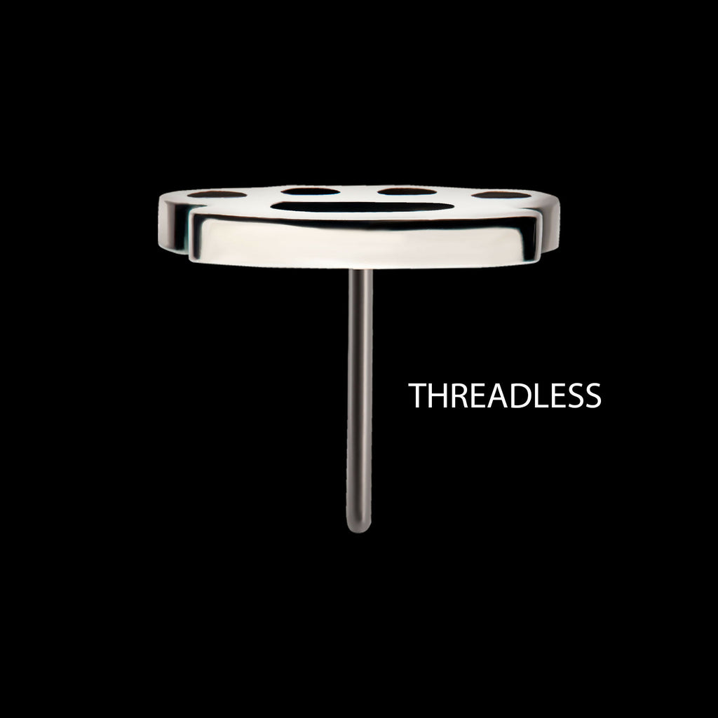 Titanium Threadless Brass Knuckle Top