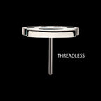 Titanium Threadless Brass Knuckle Top