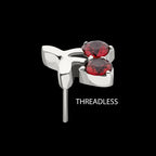 Titanium Threadless Prong Set Gem Cherry Top