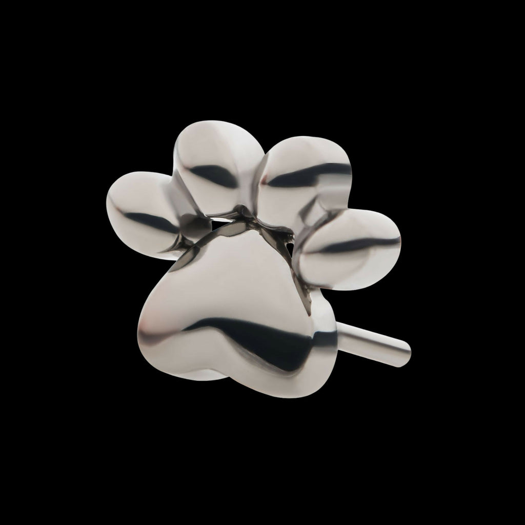 Titanium Threadless with Paw Top