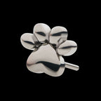 Titanium Threadless with Paw Top