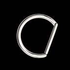 D-Ring Clicker Hoop Earring / Nosering – Titanium