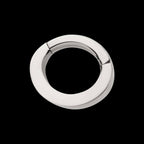 14g Titanium Oval Shape Hinged Segment Clicker (for Navel Piercing)