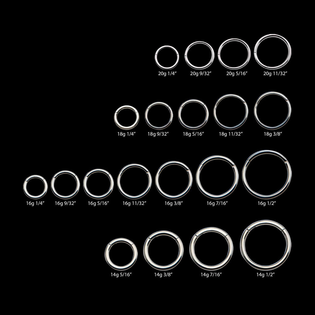 Titanium Hinged Segment Clicker (20g to 14g)