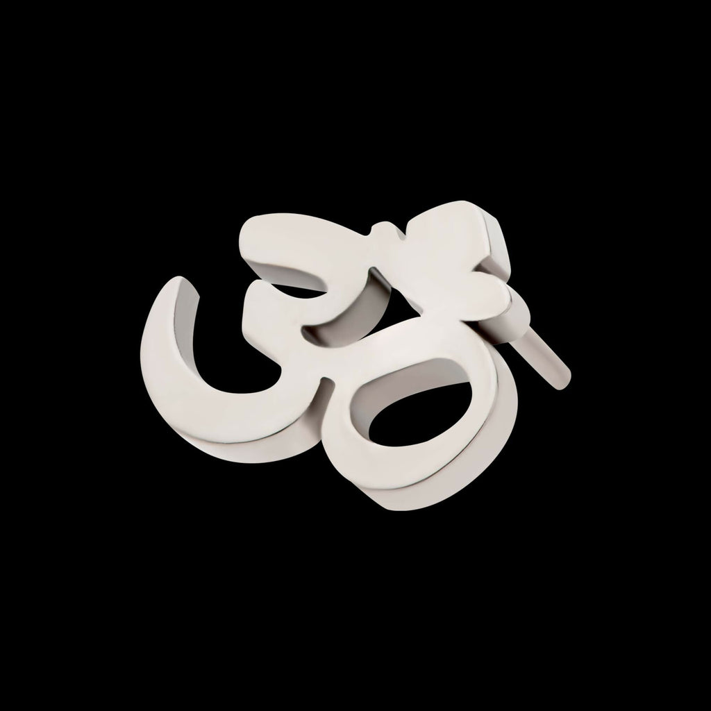 Titanium Threadless OM Symbol Top