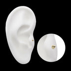 14Kt Yellow Gold Threadless Spike Top