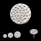 Titanium Threadless Hammered Disk Top