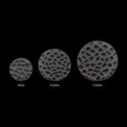 Black PVD Titanium Threadless Hammered Disk Top