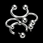 Internally Threaded Basic Circular Barbells Earring / Nosering – Titanium