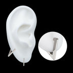 Triangle Hinged Segment Clicker Hoop Earring / Nosering – Titanium