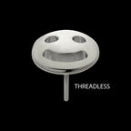 Titanium Threadless Smiley Face Emoji Top