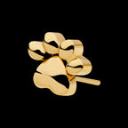 24KT Gold PVD Titanium Threadless with Paw Top