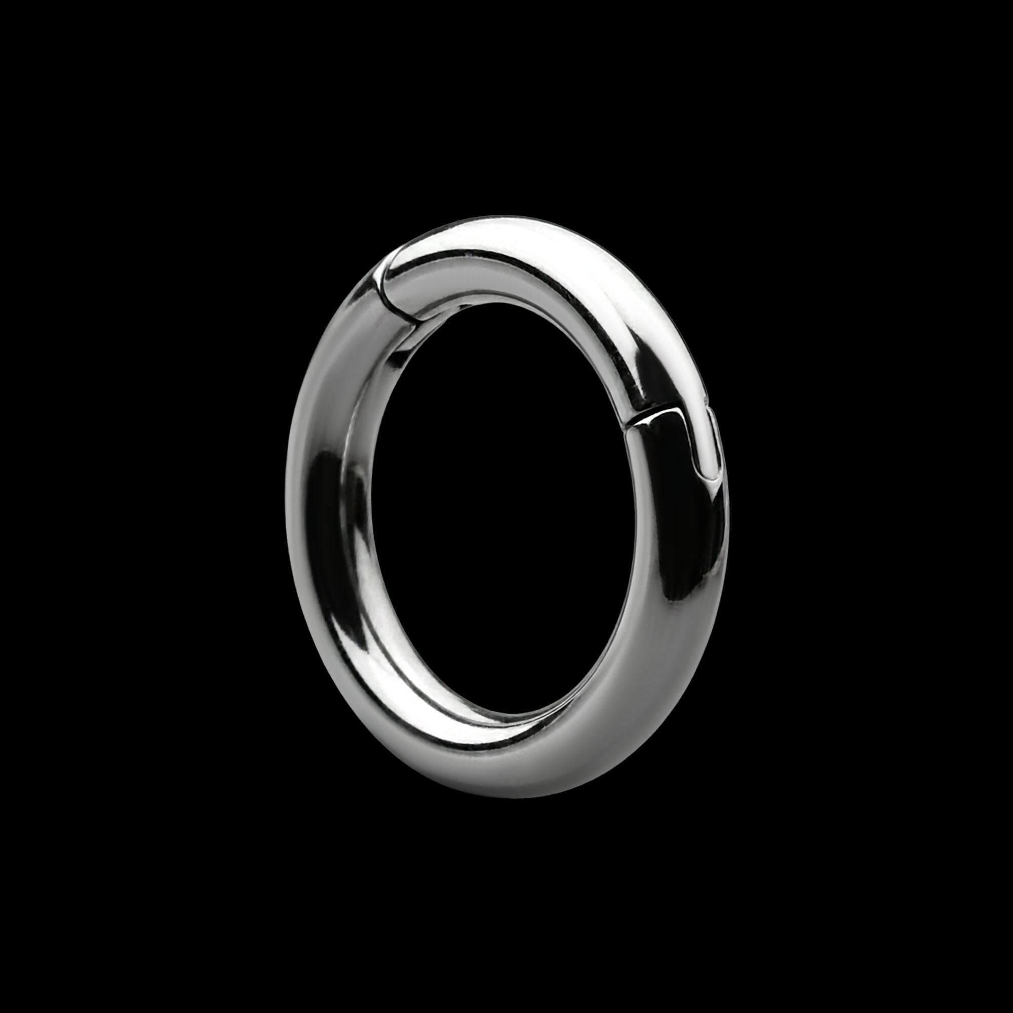 Hinged Segment Clicker (12g to 4g) Hoop Earring / Nosering – Titanium