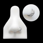 Diamond Cut Pattern Side Facing Hinged Segment Clicker Hoop Earring / Nosering – Titanium