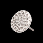 Titanium Threadless Hammered Disk Top