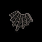 Black PVD Titanium Threadless Fan Shape Spiderweb Top