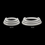 Triple Stacked Side Facing Hinged Segment Clicker Hoop Earring / Nosering – Titanium