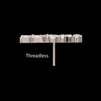 Titanium Threadless 5 Marquise Staggered Cluster Prong Gem Top