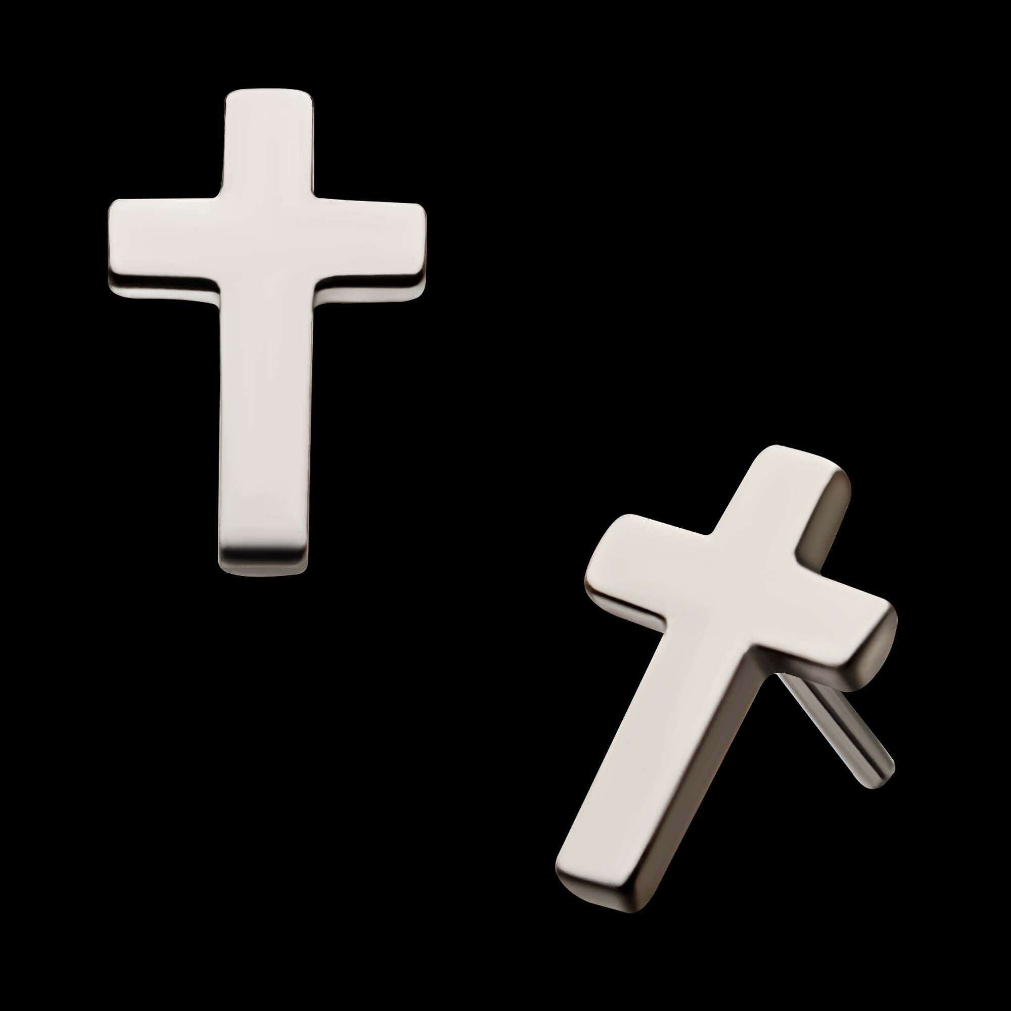 Titanium Threadless Cross Top