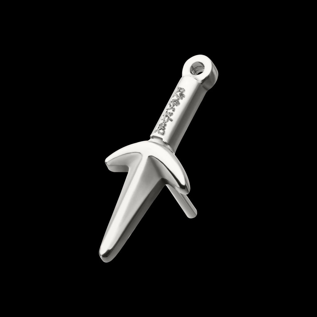 Titanium Threadless Naruto Shippuden Kunai Knife Top