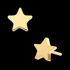 24KT Gold PVD Titanium Threadless with Star Top